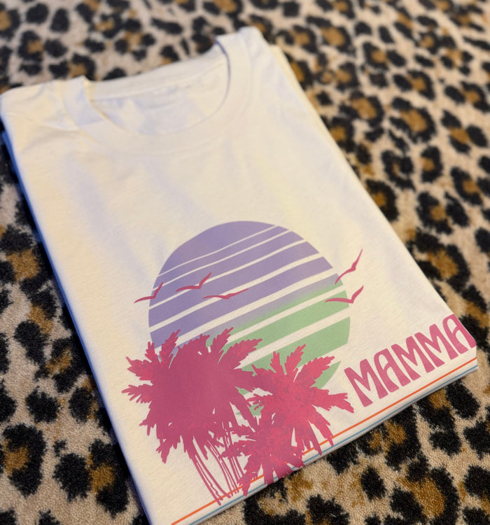 Tee-shirt MAMMA sous les palmiers